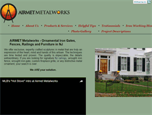 Tablet Screenshot of airmetmetalworks.com